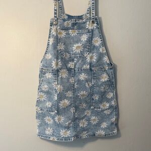 Cat & Jack Blue Daisy Print Overalls